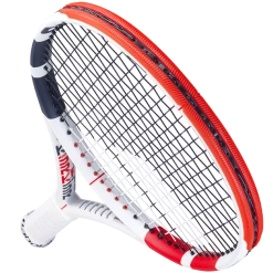 Cheap ❤️ Babolat Pure Strike 100 Unstrung White Red Black ✨ -Deals Tennis Store 101400 Pure Strike 100 100 5 bumper