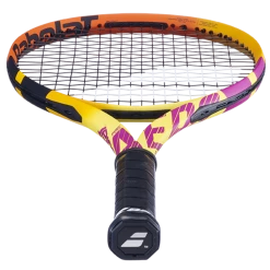 Flash Sale 🎁 Babolat Pure Aero RAFA Unstrung Yellow Orange Purple 🛒 -Deals Tennis Store 101455 Pure Aero Rafa 100 4 Horizontal
