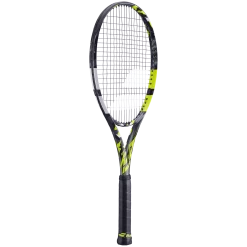 Deals ✨ Babolat Pure Aero Unstrung Grey Yellow White 🤩 -Deals Tennis Store 101479 Pure Aero 370 3 3 4 left