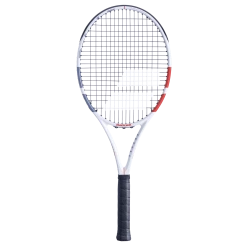 New 👏 Babolat Strike Evo Strung White Red Black ✨