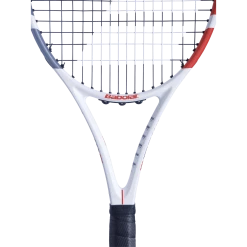 New 👏 Babolat Strike Evo Strung White Red Black ✨ 9 New 👏 Babolat Strike Evo Strung White Red Black ✨ -Deals Tennis Store 102414 Strike EVO 323 3 Close up Yoke