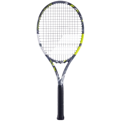 Cheapest ✨ Babolat Evo Aero Strung Grey And Yellow 🧨