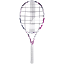 Hot Sale 🥰 Babolat Evo Aero Pink Strung Grey And Pink 🎉