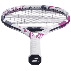 Hot Sale 🥰 Babolat Evo Aero Pink Strung Grey And Pink 🎉 -Deals Tennis Store 102517 Evo Aero Pink 100 4 Horizontal