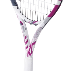 Hot Sale 🥰 Babolat Evo Aero Pink Strung Grey And Pink 🎉 -Deals Tennis Store 102517 Evo Aero Pink 100 6 Zoom heart