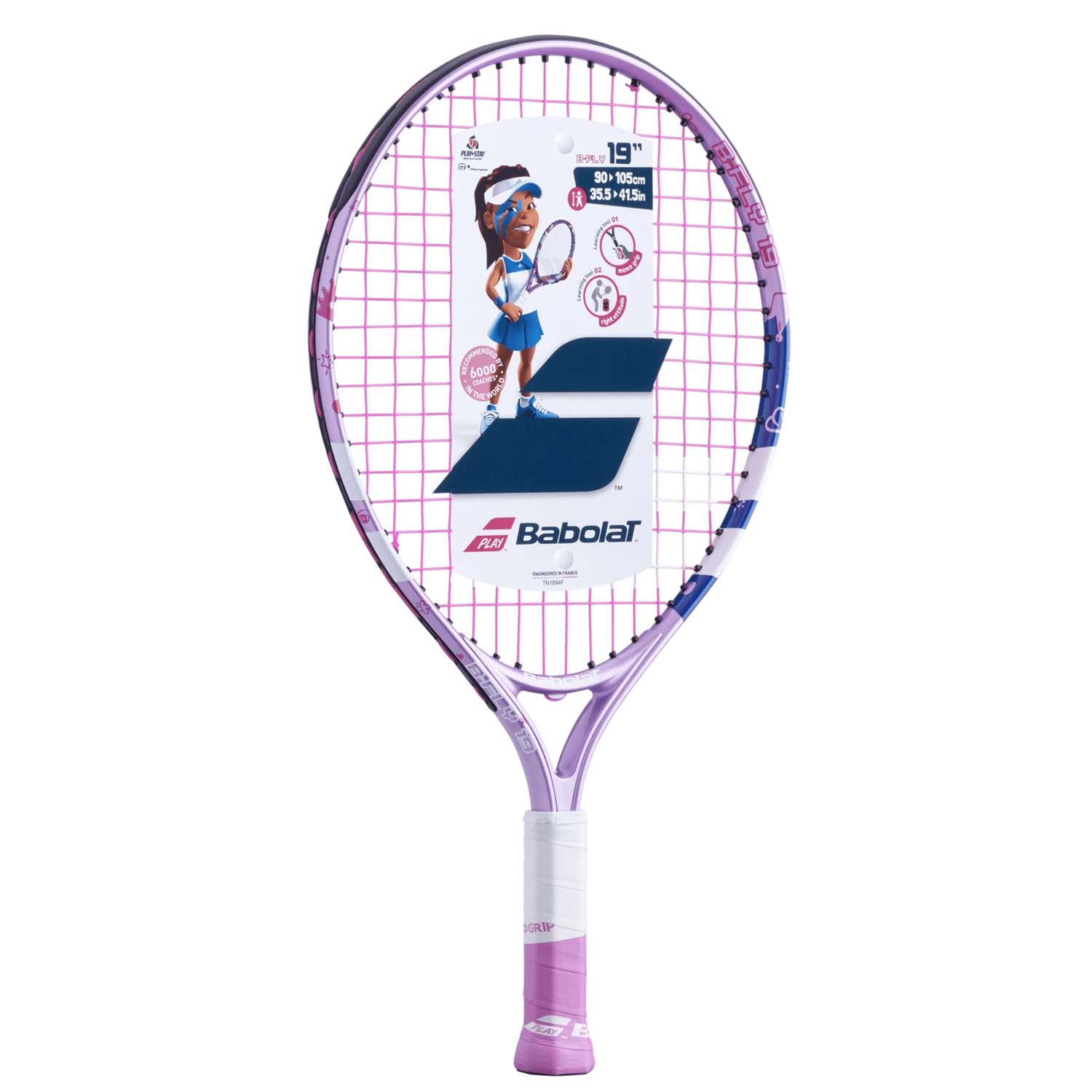 Cheapest ๐ Babolat B Fly 19 Purple Blue White Pink ๐ 1 Cheapest ๐ Babolat B Fly 19 Purple Blue White Pink ๐