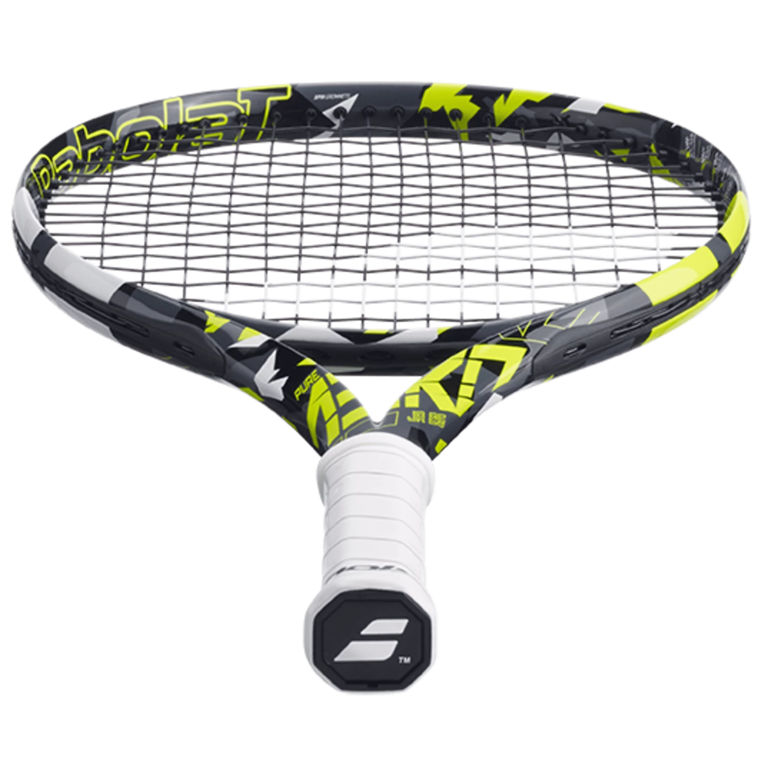New โ๏ธ Babolat Pure Aero Junior 25 Strung Grey Yellow White ๐ 4 New โ๏ธ Babolat Pure Aero Junior 25 Strung Grey Yellow White ๐ - Image 4