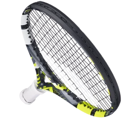 New โ๏ธ Babolat Pure Aero Junior 25 Strung Grey Yellow White ๐ 10 New โ๏ธ Babolat Pure Aero Junior 25 Strung Grey Yellow White ๐ -Deals Tennis Store 140468 Pure Aero JR 25 370 5 Bumper