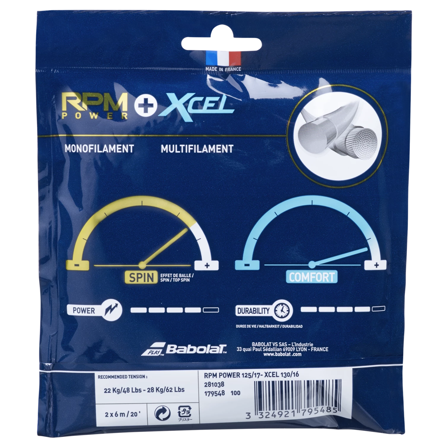 Coupon π₯ Babolat RPM Power 125 + Xcel 130 Brown Natural π 2 Coupon π₯ Babolat RPM Power 125 + Xcel 130 Brown Natural π - Image 2