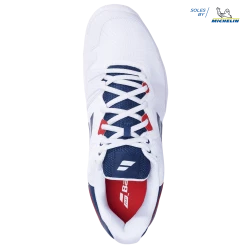 Cheapest 🌟 Babolat SFX3 All Court Men White/Estate Blue ❤️ -Deals Tennis Store 30S20529 SFX3 AC M 1005 3 Top