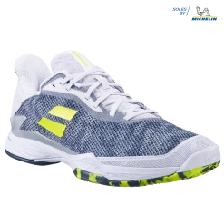 Hot Sale ✔️ Babolat Jet Tere Clay Men White/Dark Blue 💯 -Deals Tennis Store 30S22650 JET TERE CL M 1069 4 3 4
