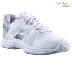 Best Pirce 🛒 Babolat SFX3 All Court 👩 Women White/Silver 🎁 -Deals Tennis Store 31S20530 SFX3 AC W 1019 4 3 4