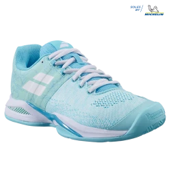 Best Sale ⭐ Babolat Propulse Blast Clay 👩 Women Tanager Turquoise 🧨 -Deals Tennis Store 31S22751 PROPULSE BLAST CL W 4079 4 3 4