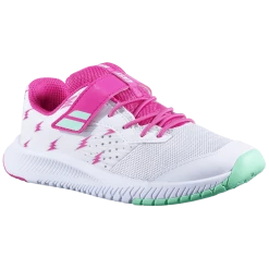 Top 10 โ๏ธ Babolat Pulsion All Court Kid Velcro White/Red Rose ๐ 6 Top 10 โ๏ธ Babolat Pulsion All Court Kid Velcro White/Red Rose ๐ -Deals Tennis Store 32S21518 PULSION AC KID 1058 3 3 4