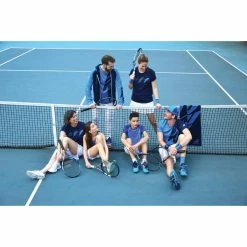 Deals 😀 Babolat Drive Cotton Tee Blue 🎁 -Deals Tennis Store 4US21441X Drive Cotton Tee 4086 4 Ambiance picture