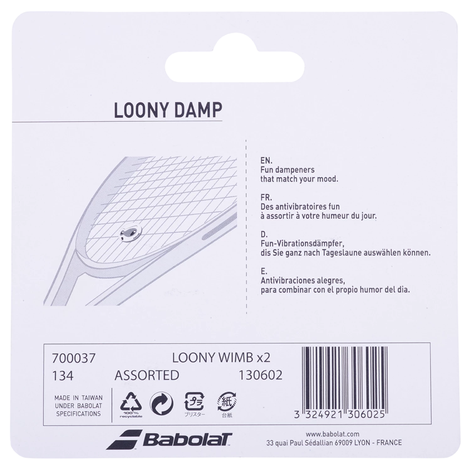 Cheapest 🤩 Babolat Loony Damp Wimbledon X2 Assorted 🧨 2 Cheapest 🤩 Babolat Loony Damp Wimbledon X2 Assorted 🧨 - Image 2