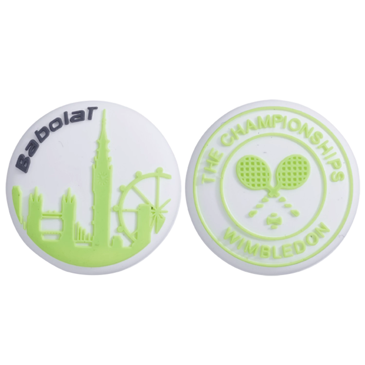 Hot Sale ๐ฅ Babolat Wimbledon Dampener X2 White Green ๐งจ 3 Hot Sale ๐ฅ Babolat Wimbledon Dampener X2 White Green ๐งจ - Image 3