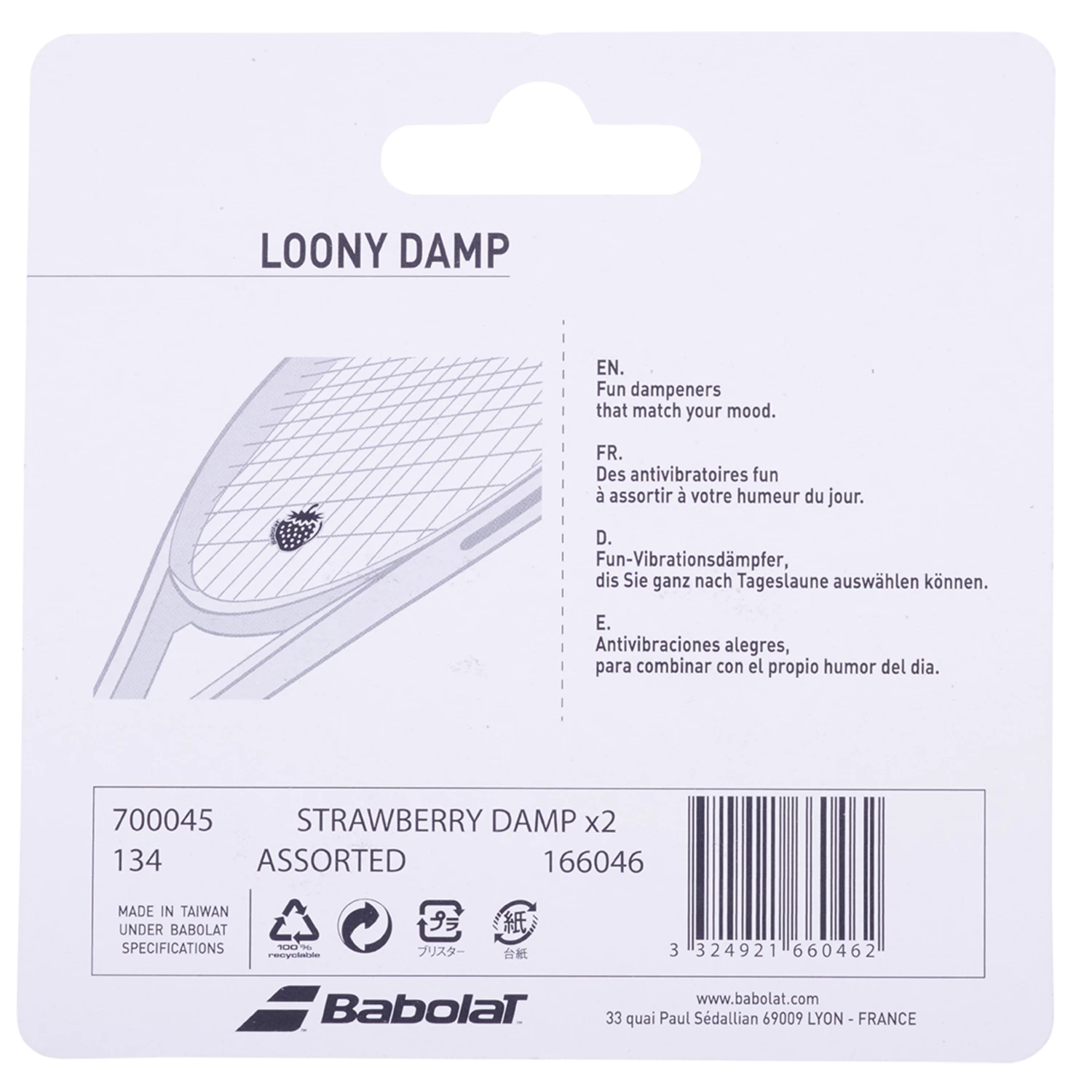 Best Pirce ๐ Babolat Strawberry Dampener X2 Assorted ๐ 2 Best Pirce ๐ Babolat Strawberry Dampener X2 Assorted ๐ - Image 2