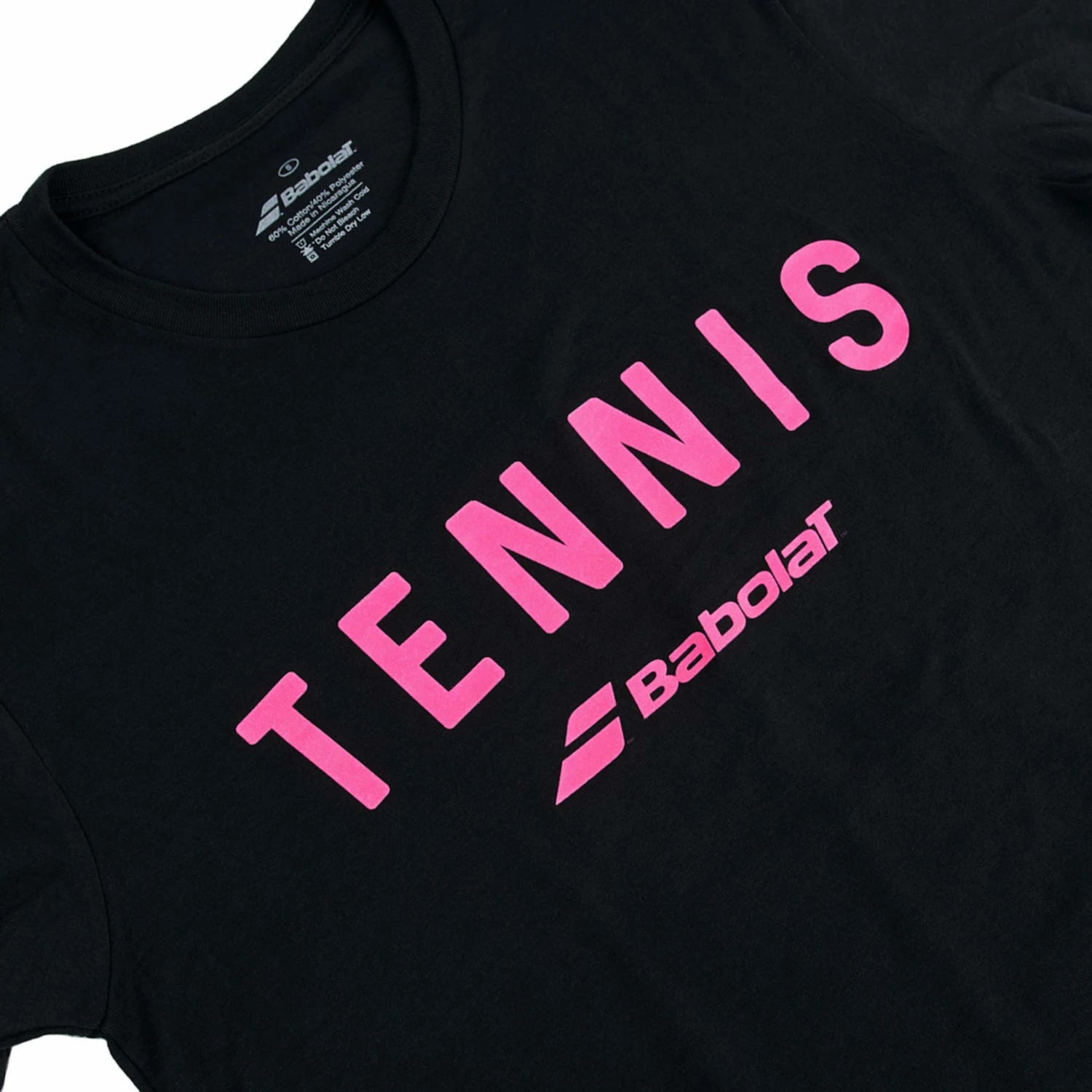 Promo 🌟 Babolat Tennis Logo Tee Black 🎁 4 Promo 🌟 Babolat Tennis Logo Tee Black 🎁 - Image 4