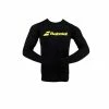 Cheap 😉 Babolat Long Sleeve Logo Tee Black ✔️