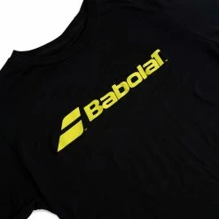 Cheap 😉 Babolat Long Sleeve Logo Tee Black ✔️ -Deals Tennis Store 911128 long Sleeve Logo Tee U08 4 closeup scaled